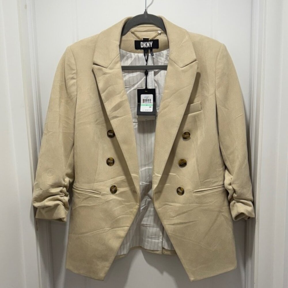 DKNY Tan suede like blazer
